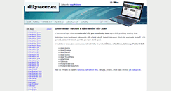 Desktop Screenshot of dily-acer.cz